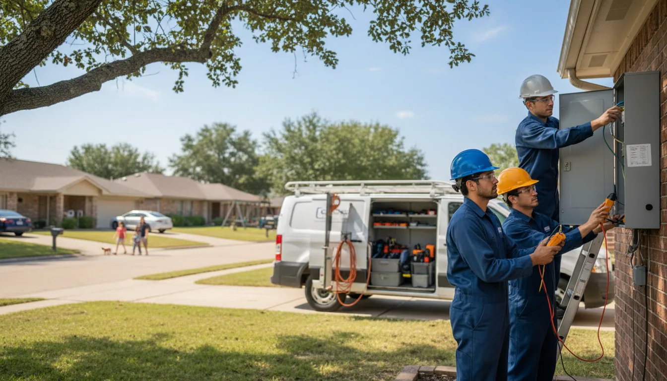 Certified electrician providing emergency electrical services in Ida, AR